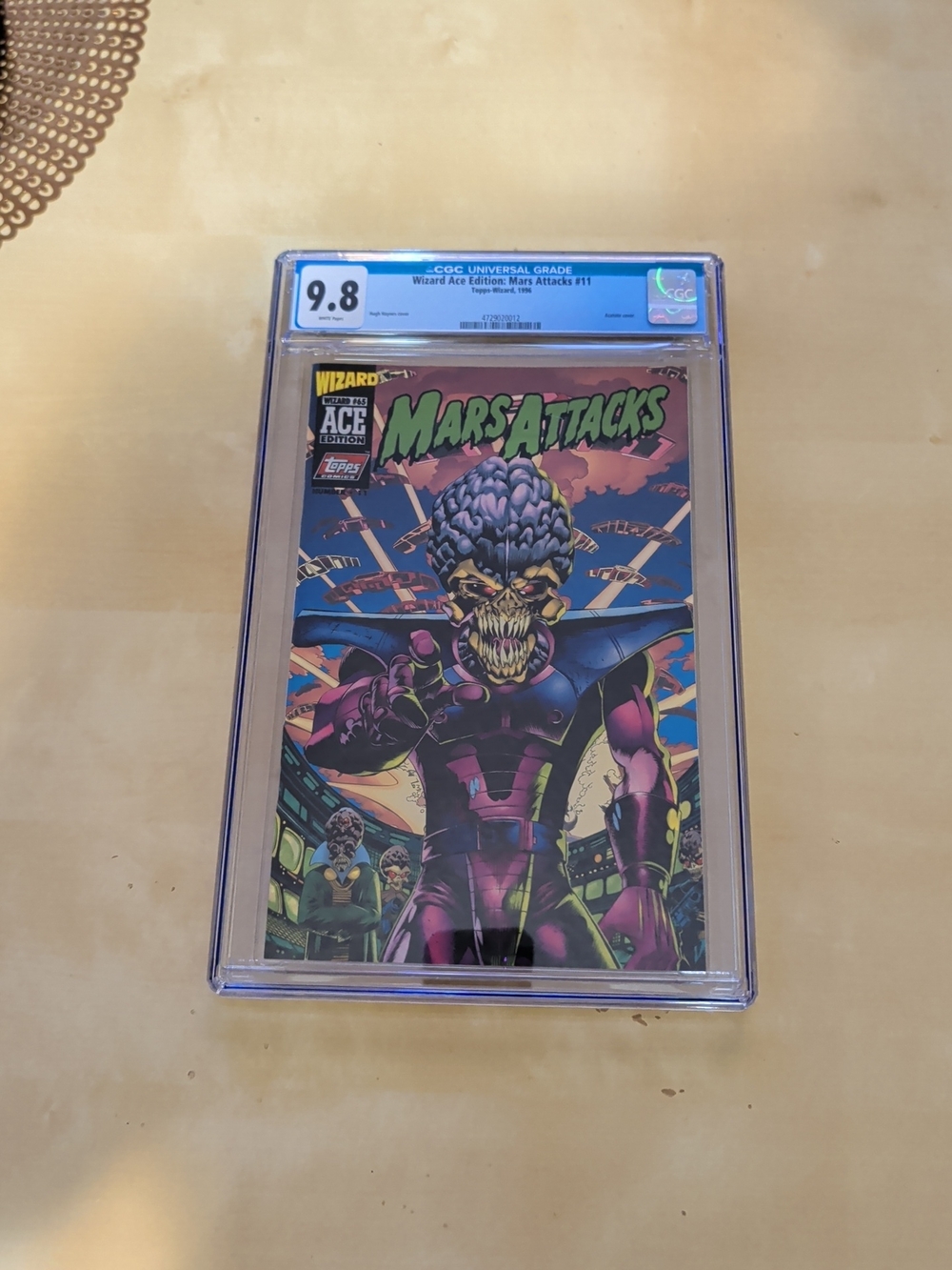 Mars Attacks #65 (1996) Wizard Ace Edition Acetate Cover  CGC GRADED 9.8